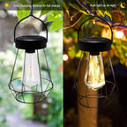 Solar Lanterns Outdoor Lights, Metal Hanging Solar Lights Outdoor Waterproof - Image 5