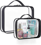 BAGSMART TSA Approved Clear Toiletry Bag, 2 Packs Quart Size Water Resistant by BAGSMART