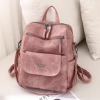 PU Leather Backpack Purse for Women Fashion Multipurpose Design Handbag Ladies - Image 4