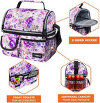 opux Lunch Bag Women Insulated, Adult Lunch Box Cooler, Flower Lunch Box - Image 6