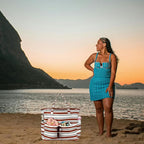 LEDAOU Large Beach Tote Bag Women Waterproof Sandproof Zipper Beach Tote Bag - Image 8