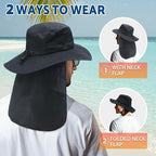 NPJY Sun Fishing Hats with Neck Flap - Image 3