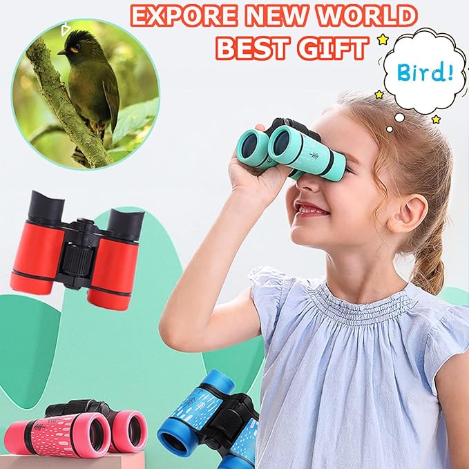 Kids Binoculars Best Gifts for 3-12 Years Boys Girls High-Resolution Optics - Image 2