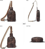 7L Sling Bag for Women Men Leather Small Sling Backpack Daypack Anti Theft - Image 6