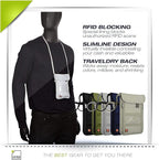 Lewis N. Clark Men's RFID Blocking Stash Wallet, Travel Neck Pouch Passport - Image 2