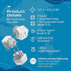 Ceptics Israel Plug Adapter - 2 in 1 Type H Adapter - Image 5