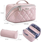 Travel Makeup Bags for Women Cosmetic Bag: Puffy Make up Bags Set of 3 - Image 7