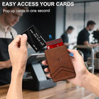 Wallet for Men Wallet with Slim Pop Up Card Holder for 12-14 Cards, RFID - Image 4