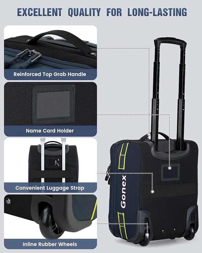 Gonex Waterproof Underseat Carry on Luggage - Image 6