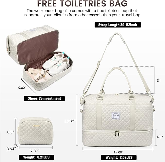 LOVEVOOK Travel Duffle Bag, Weekender Bags - Image 2