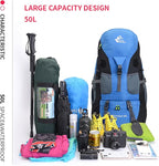 Bseash 50L Hiking Backpack, Water Resistant Lightweight Outdoor Sport Daypack - Image 9