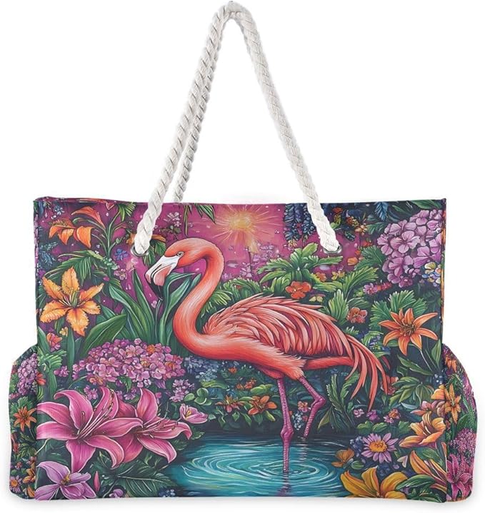 senya Large Beach Bags Totes Canvas Tote Shoulder Bag Soft Wave Water Resistant - Image 2