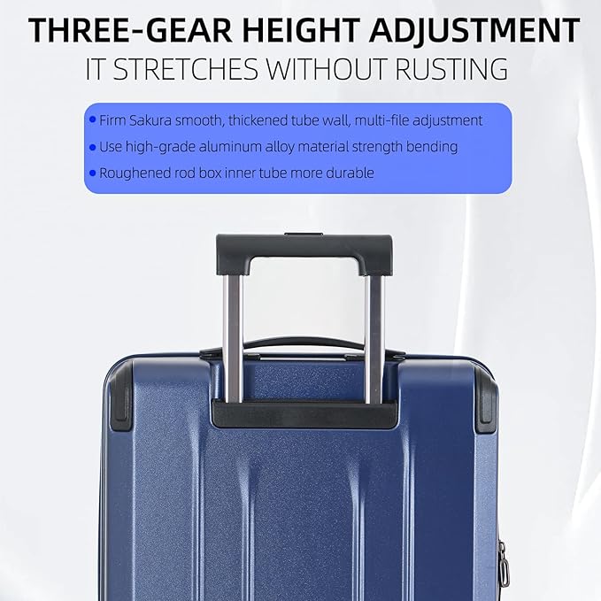 29 Inch Luggage, Top Opening Airline Approved ABS+PC Hard Shell Suitcases - Image 7