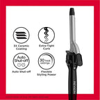 Revlon Perfect Heat Triple Ceramic Curling Iron | For Silky Smooth Tight Curls (3/4 in)