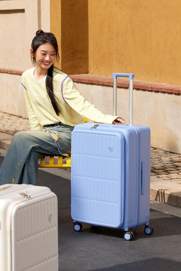 aji Expandable Top Open 24 Inch Checked Luggage - Image 2