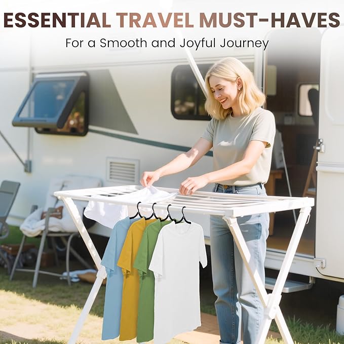 20 Pack Foldable Travel Hangers - Image 6