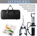 Fishing Rod, 6.9ft Telescopic Fishing Rod and Reel Combo - Image 5