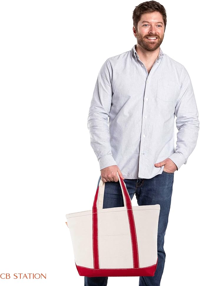 CB STATION Medium Classic Canvas Tote Bag - Image 5