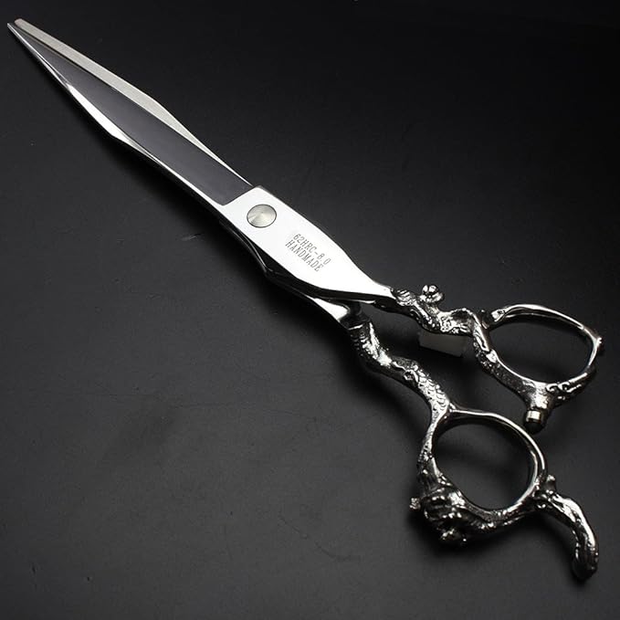 6/7/8/9 Inches Professional Hairdressing Scissors Set,Stainless Steel Hairdressing Scissors for Women & Men… (8 inch cutting scissors)