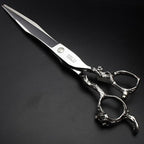 6/7/8/9 Inches Professional Hairdressing Scissors Set,Stainless Steel Hairdressing Scissors for Women & Men… (8 inch cutting scissors)