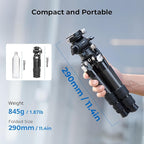 SmallRig Portable Carbon Fiber Tabletop Tripod Kit, Built-in QR Plate - Image 2