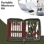 FAMILIFE Manicure Set, Professional Manicure Kit Nail Clippers Set 11 in 1 - Image 8