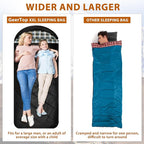 GEERTOP Flannel Sleeping Bag for Adults XXL 4 Season, 0 Degree Sleeping Bag for - Image 3