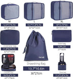 BAGAIL 8 Set Packing Cubes Luggage Packing Organizers - Image 2
