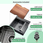 21 x 20 x 10 Drop-in Kitchen Sink - Image 4