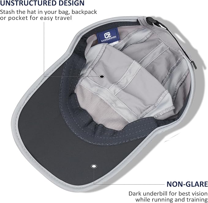 GADIEMKENSD Reflective Folding Outdoor Hat Unstructured Design UPF 50+ Sun - Image 4