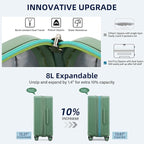 28 Inch Luggage Hard Shell Suitcases, Expandable Travel Checked Luggage 28 Inch - Image 4