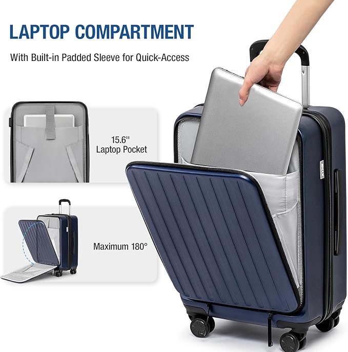 KYME Luggage Sets, 100% PC Suitcase - Image 2