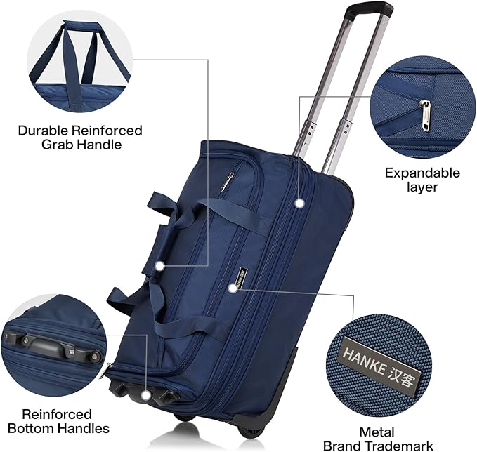 Hanke Expandable Carry On Luggage Suitcases - Image 7