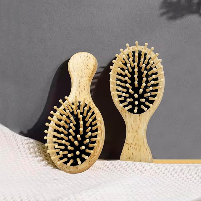 RAIN’S SECRET Mini Hair Brushes for Women Men Kid,Pocket Size hair brush, Wet/Dry Hair Smoothing Massaging Detangling,Scalp Massage, Pocket Detangler for Outing or Travelling