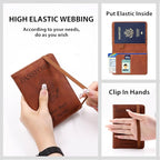 Melsbrinna Premium Leather Passport Holder Covers Case, Waterproof Rfid - Image 2