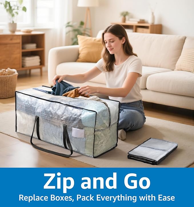 6 Pack Heavy Duty Moving Bags - Image 3