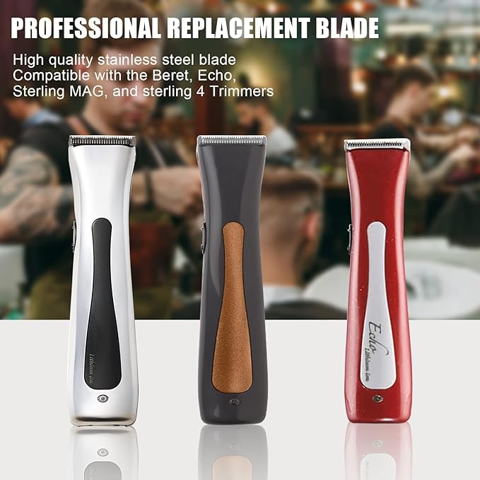 Mag Timmer Blade Replacement 2111 Blades Compatible with Wahl Sterling Mag Trimmers Blades,Fits Sterling Mag Trimmer 8841/8143 /8700/8779 and Beret 8841 Trimmer (Silver/2Pack)