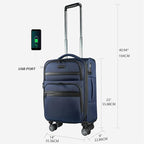 KROSER Softside Expandable Carry On Luggage - Image 2