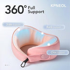 Travel Pillow, 100% Pure Memory Foam Travel Neck Pillow Airplane Neck Support - Image 2