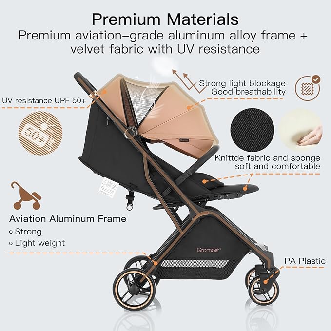 Gravity Folding Baby Stroller - Image 6