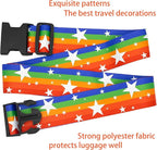Rainbow Stars Luggage Straps for Suitcases, Adjustable Luggage Travel Belt to - Image 4