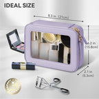 Prite Clear Makeup Bag Cosmetic Organizer Case Waterproof Travel Toiletry Bag - Image 3