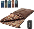 KingCamp Sleeping Bag for Adults, Cold Weather & Warm XL Big and Tall Flannel by KingCamp