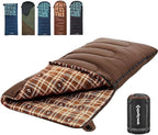 KingCamp Sleeping Bag for Adults, Cold Weather & Warm XL Big and Tall Flannel by KingCamp