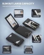 typecase Tactical Wallet for Men Card Holder: Pop Up Card Case, Genuine Leather - Image 2