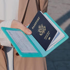 TIGARI Passport Holder for Travel Women Men, PU Leather Passport Wallet Cover - Image 3