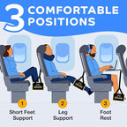 Portable Airplane Foot Hammock for Plane Travel - Image 2