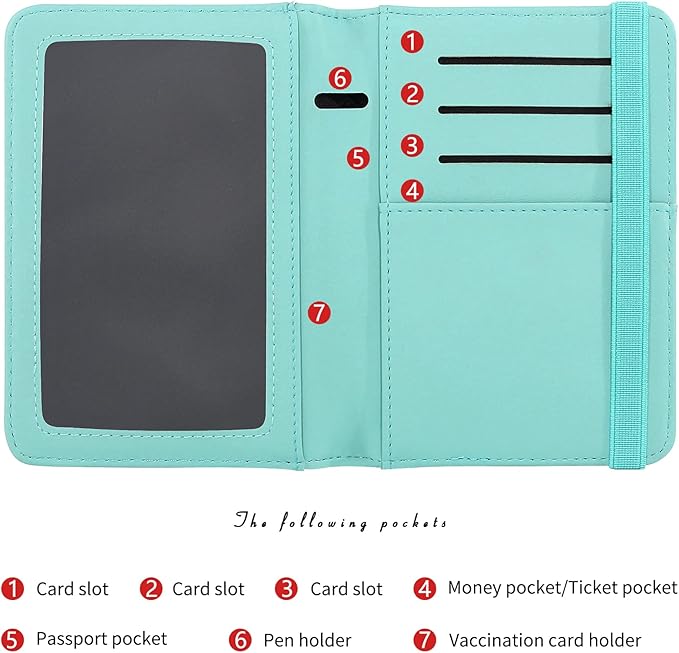 ZOPPEN Passport Holder Wallet, Passport Cover Travel Wallet Women Travel - Image 5