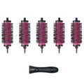 LIGICKY Blowout Brush Set with 1.9’’ Detachable Barrels Round Brushes Hair Styling Tool, 1 Handle 5 Barrels, Small