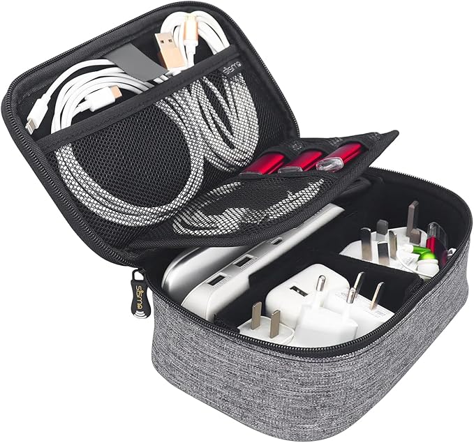 sisma Electronics Cords Organizer Tech Accessories Storage Case Travel Small - Image 9